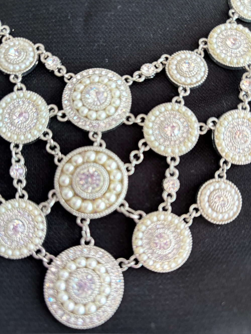 Multi-Strand Purple Shell & Bead Necklace - Picture 3 of 6